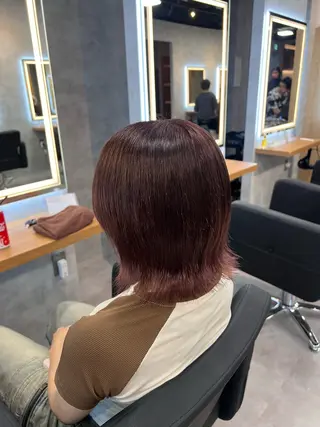 ミディアム カラー 💖札幌カラー 指名No.1💖玲奈のヘアスタイル