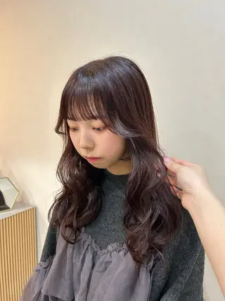 セミロング MIDORI🎀 透明感/ベージュのヘアスタイル