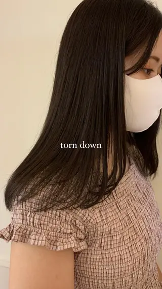 ロング 落合希 Olivebeigeのヘアスタイル