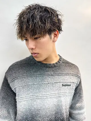 ショート パーマ メンズ メンズパーマ メンズ特化ryoのヘアスタイル