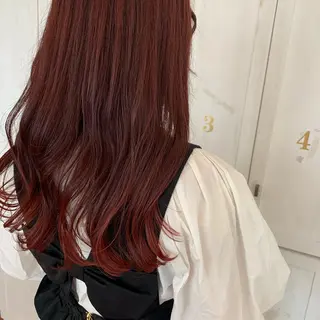 ロング カラー 吉田 夢のヘアスタイル
