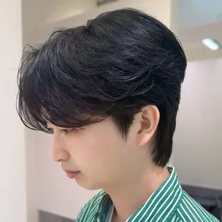 メンズ センターパート特化/ メンズカット/ヒロキのヘアスタイル