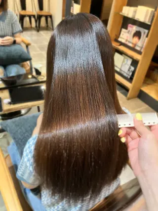 ロング 🫧縮毛矯正支持率 No.1 ほのか🫧のヘアスタイル