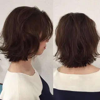 ショート ミディアム セミロング カラー パーマ ヘアアレンジ 早朝✨ヘアセット 着付け/清水玲歌のヘアスタイル