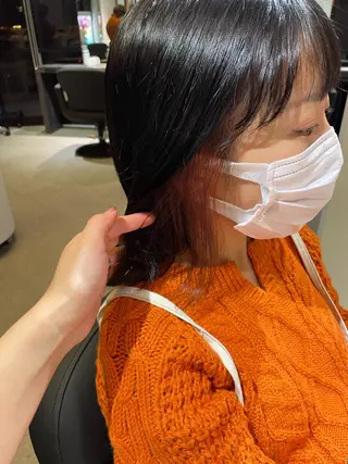 ミディアム カラー ショート/脱白髪染め ☆宇﨑悠実のヘアスタイル