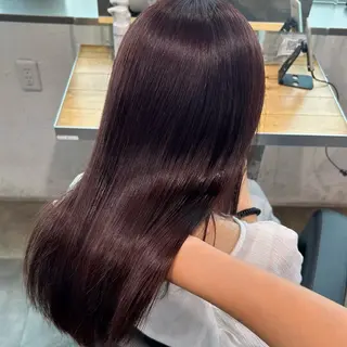セミロング カラー 横浜美容室/透明感 カラー/レイヤーのヘアスタイル