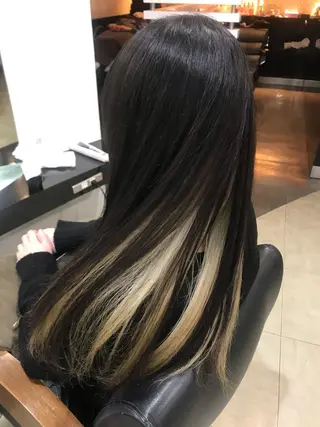 ロング カラー ヘアアレンジ 烏山 達也のヘアスタイル