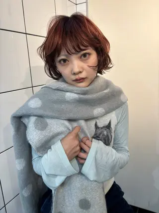 ショート カラー ヘアアレンジ SERINA🎀/パ ーマモデル募集中🫧のヘアスタイル