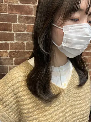 ロング カラー パーマ ヘアアレンジ メンズ ネイル マツエク・マツパ アイブロウ 久木原 ゆりのヘアスタイル