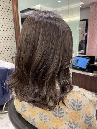 ミディアム 韓国風パーマ/ヘア セット/店長みづきのヘアスタイル