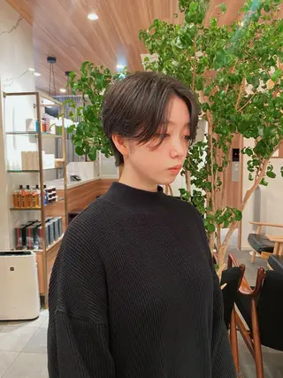 ショート カラー パーマ 🍃服部 雅哉🍃銀座◎のヘアスタイル