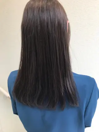 セミロング カラー 柴田 祐輔のヘアスタイル