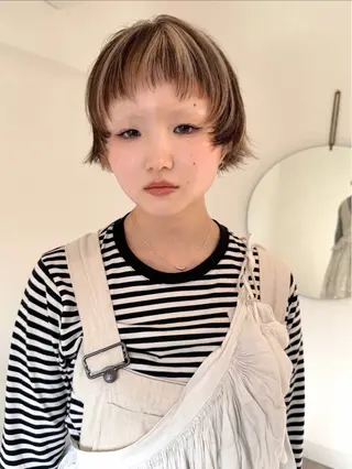ショート カラー Kaito🐶/ボブ /レイヤー/デザインのヘアスタイル