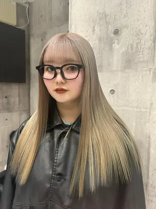 ロング カラー 【色落ちまで可愛い】 mao🐩💜のヘアスタイル