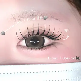 マツエク・マツパ 🩶LED＆ダブル フラットRAN🪽のマツエク・マツパデザイン