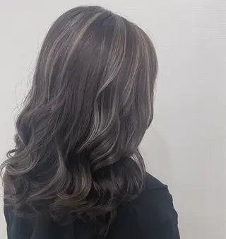 セミロング カラー ブリーチなしカラー/ 髪質改善　　佐藤 豪のヘアスタイル