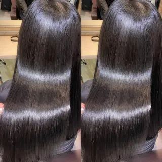 ロング カラー 髪質改善🩵縮毛矯正 代々木/木下のヘアスタイル