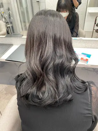 ミディアム 韓国風🤍 イワサキ　リコ🍒のヘアスタイル