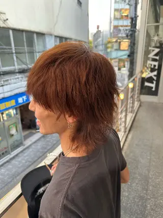 ミディアム カラー パーマ ヘアアレンジ メンズ メンズヘア静岡 ✂︎Ryuheiのヘアスタイル