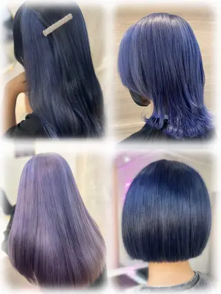 ミディアム カラー せいと/レイヤー/ ハイトーン/艶髪のヘアスタイル