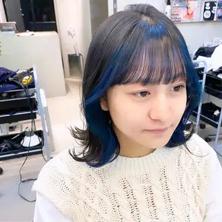 ミディアム カラー 艶髪と透明感を ‼️/若林のヘアスタイル