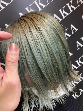 ミディアム カラー ヘアアレンジ メンズ キッズ ネイル マツエク・マツパ アイブロウ 🧡可愛い色落ち🧡 ハイトーン特化🧡のヘアスタイル
