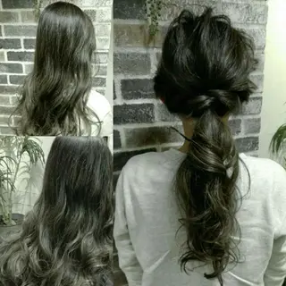 ロング カラー パーマ ヘアアレンジ MEGUMI megumiのヘアスタイル