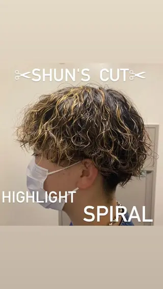 ショート パーマ メンズ特化✂︎ ✂︎sunのヘアスタイル
