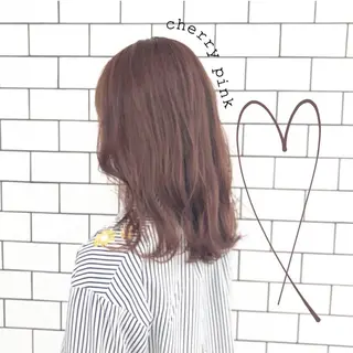 ミディアム カラー お洒落パーマ/ 艶カラー/michiのヘアスタイル