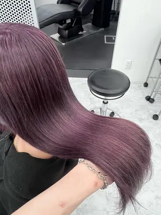 ロング カラー 💖似合わせカラー レイヤー💖縮毛矯正のヘアスタイル