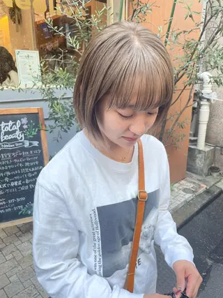 ミディアム カラー ✨カラー支持No.1 🧸ワキ カナコ🧸のヘアスタイル