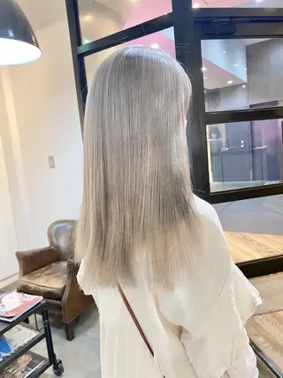 セミロング 梅田/髪質改善✨ 酸性ストレート💕のヘアスタイル