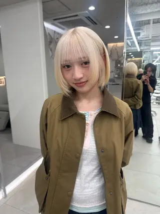 ショート カラー 栄美容師/kiti /ボブ/ケントのヘアスタイル