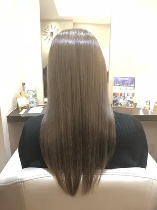 ロング カラー 池田 寿子のヘアスタイル