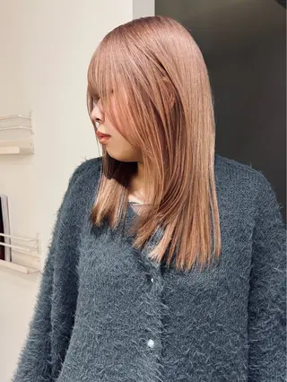 ミディアム カラー はな ∕カットモデル募集中のヘアスタイル