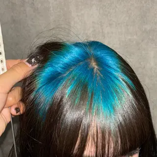 ミディアム カラー 💫miyu💫デザ インカラー/アレンジのヘアスタイル