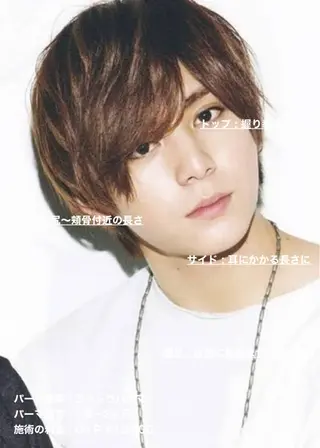 ショート パーマ メンズ masahiro 波巻きシャドウパーマのヘアスタイル