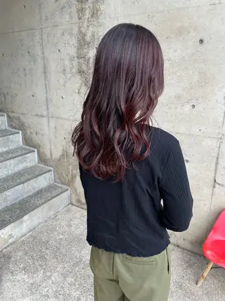 ロング カラー 日高 香織のヘアスタイル