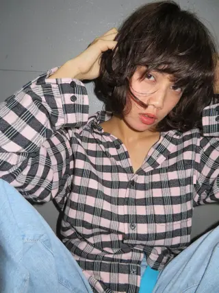 ショート カラー レイヤーカット BLend 渋谷のヘアスタイル