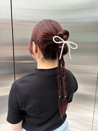 ロング ヘアアレンジ すぐ巻ける縮毛矯正 🍀勝倉　麗のヘアスタイル