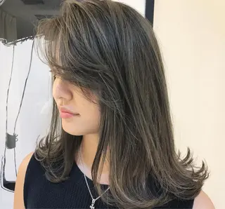 ミディアム カラー 髪質改善サロン 心斎橋ARCHEのヘアスタイル
