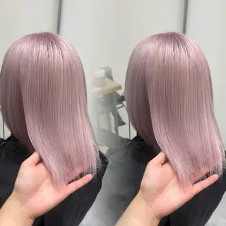 ショート カラー RIO🩶NEXT/ エクステ/ハイトーンのヘアスタイル