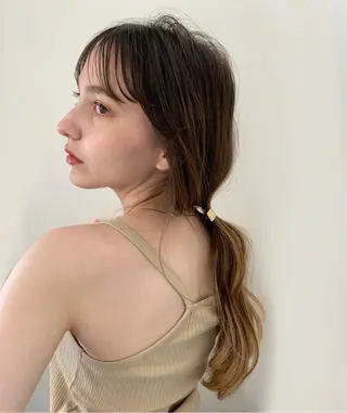 ロング カラー まろやか透明感カラー ♡MANAのヘアスタイル