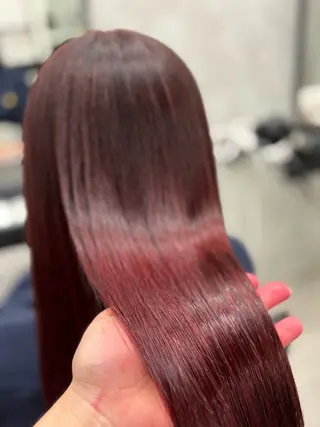 ロング カラー すぐ巻ける縮毛矯正 🍀勝倉　麗のヘアスタイル