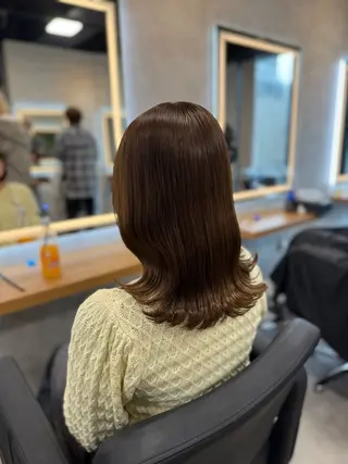 ロング カラー ヘアアレンジ レイヤー×透明感カラ ーHAYATOのヘアスタイル