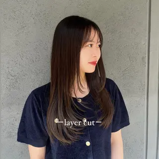 セミロング レイヤーカット 甲子園口　RINのヘアスタイル