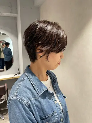 ショート くせ毛カット終着点 カワサキトオル溝の口のヘアスタイル