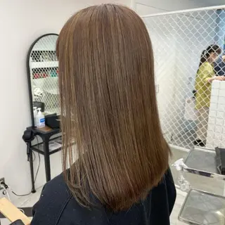 ミディアム カラー mona/ ストレートスタイル✨のヘアスタイル