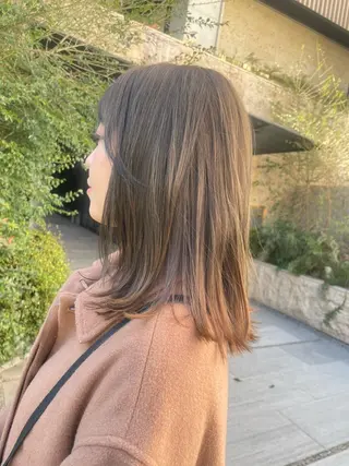 ミディアム 個室髪質改善サロンHANARE by youreshair 神楽坂所属・似合わせ×髪質改善| 矢島沙織のヘアスタイル