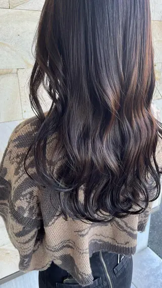 セミロング カラー ヘアアレンジ 栗林 姫花のヘアスタイル